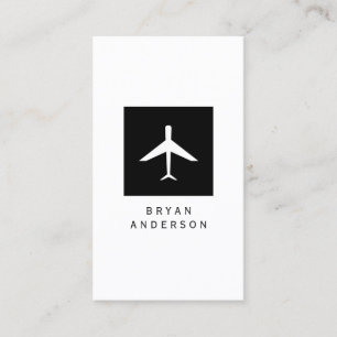 Carte de visite de logo d'avion