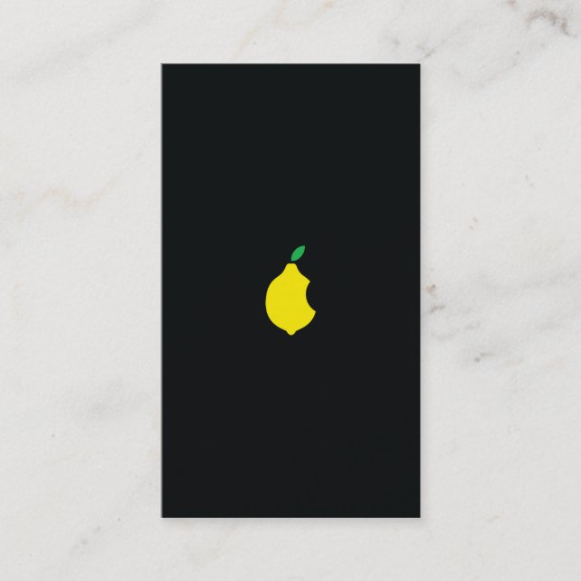 carte de visite de logo de citron (Devant)