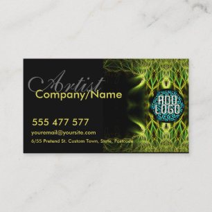 Carte de visite de logo de fractale