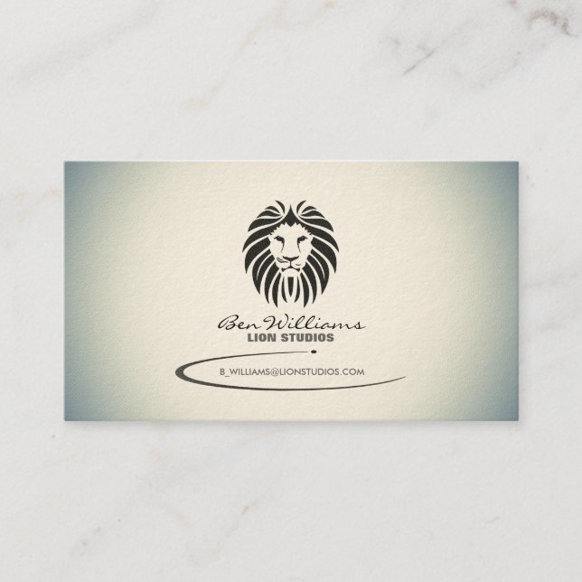 Carte de visite de logo de lion (version de (Devant)
