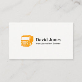 Carte de visite de logo de transport et de