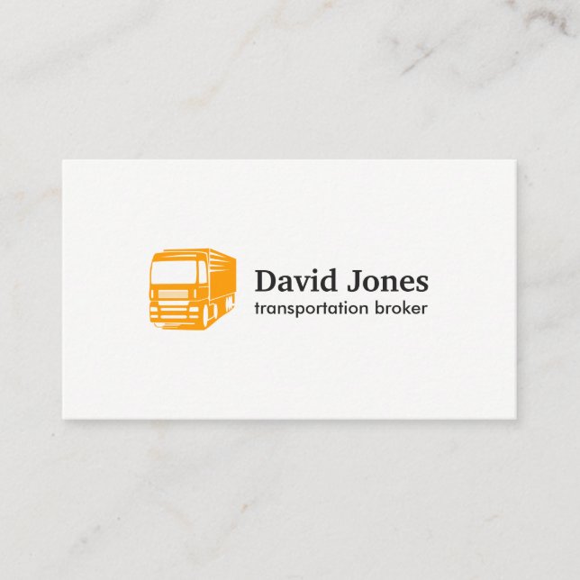 Carte de visite de logo de transport et de (Devant)