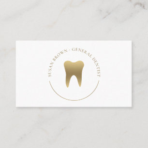 Carte de visite de logo Gold Dental
