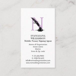 Carte de visite de LOGO personnalisé de l'AGENT NO