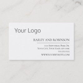Carte de visite de logo personnalisé moderne