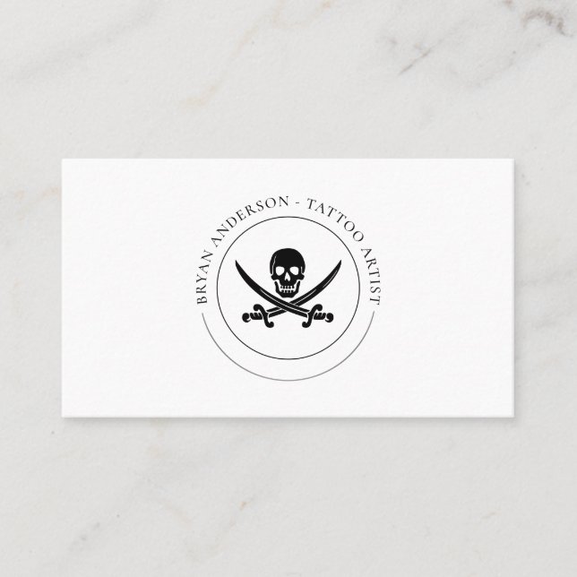 Carte de visite de logo Pirate (Devant)