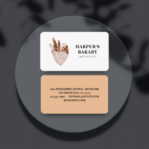 Carte de visite de logo professionnel de boulanger