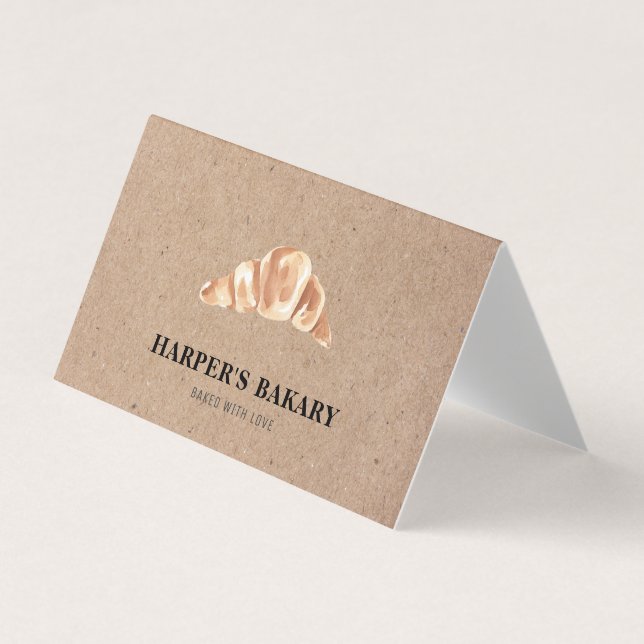 Carte de visite de logo professionnel de boulanger (Devant)