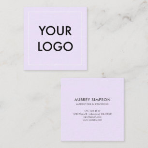 Carte de visite de logo professionnel minimaliste
