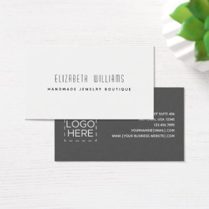 Carte de visite de logo simple et moderne