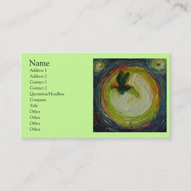 Carte de visite de luciole (Devant)