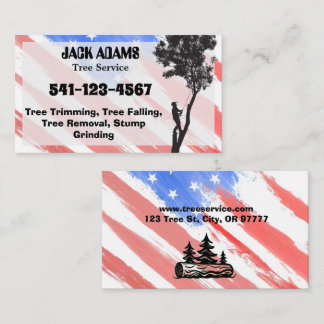 Carte de visite de Lumberjack Tree Service