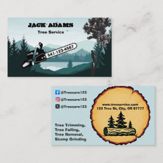 Carte de visite de Lumberjack Tree Service