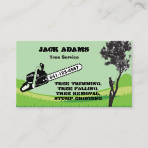 Carte de visite de Lumberjack Tree Service
