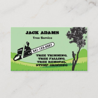 Carte de visite de Lumberjack Tree Service