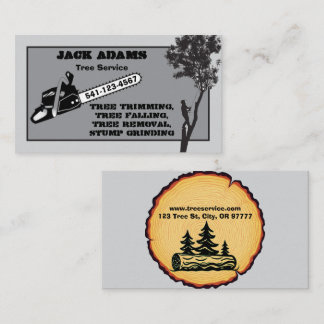 Carte de visite de Lumberjack Tree Service
