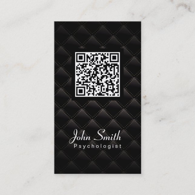Carte de visite de luxe de psychologue de code de (Devant)