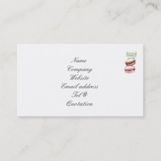 Carte de visite de Macarons