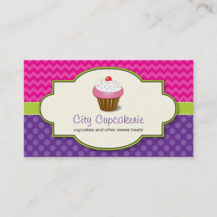 Carte de visite de magasin de petit gâteau