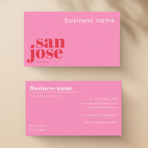 Carte de visite de magasin d'entreprise à San José