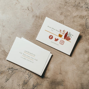 Carte de visite de magasin plante