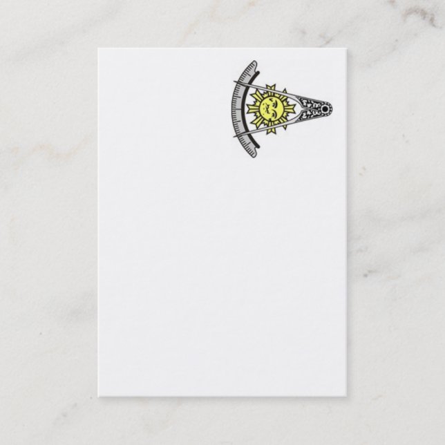 Carte de visite de maître passé (Devant)