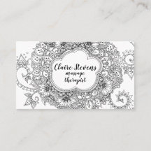 Carte de visite de mandala