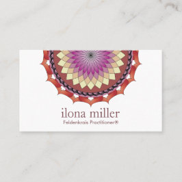 Carte de visite | de mandala de mouvement roulant