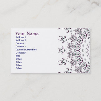 Carte de visite de mandala - version bilingue