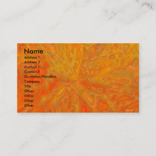 Carte de visite de mandarine