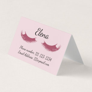Carte de visite de maquillage