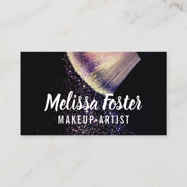 Carte de visite de maquillage personnalisé (Devant)