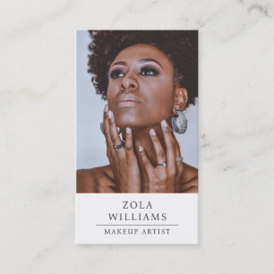 Carte de visite de maquillage photo