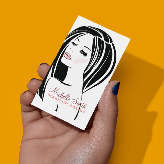 Carte de visite de maquillage pour femme (Créateur téléchargé)