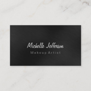 Carte de visite de maquillage professionnel gris