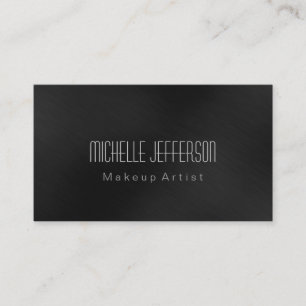 Carte de visite de maquillage professionnel gris