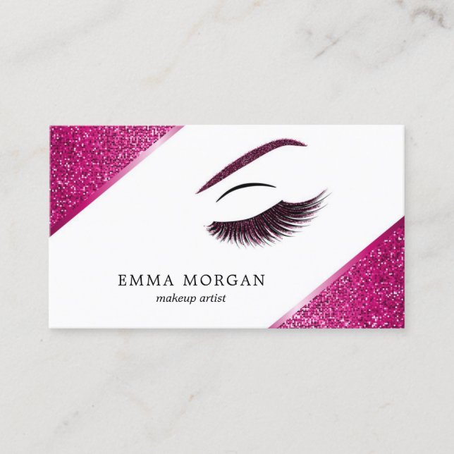 Carte de visite de maquilleur avec l'effet de (Devant)