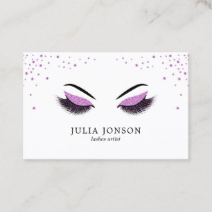 Carte de visite de maquilleur avec l'effet de