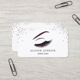 Carte de visite de maquilleur avec l'effet de