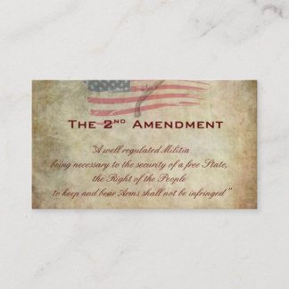 Carte de visite de marchand de ffl de l'amendement