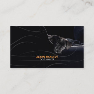 Carte de visite de marche de soin des animaux