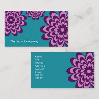Carte de visite de marguerite ou carte moderne de