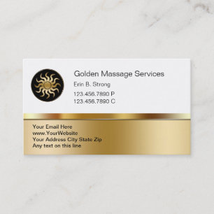Carte de visite de massage classique