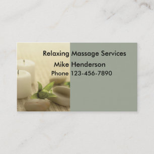 Carte de visite de massage simple