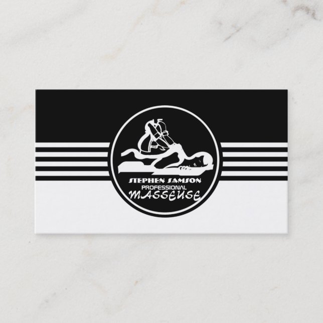 Carte de visite de masseuse (Devant)