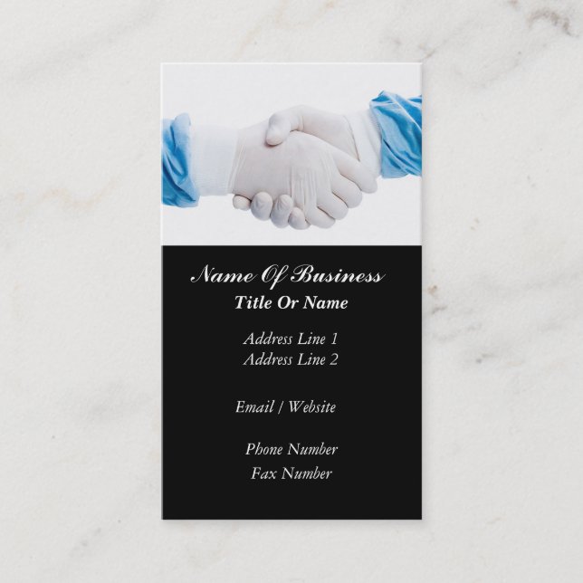 Carte de visite de médecin (Devant)