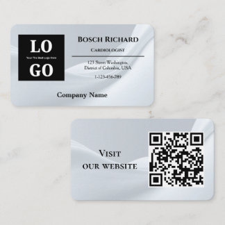 Carte de visite de médecin personnalisée avec logo