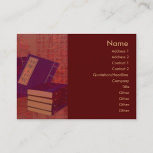 Carte de visite de médecine chinoise