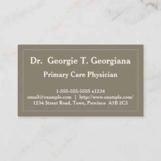 Carte de visite de médecine moderne de soins prima