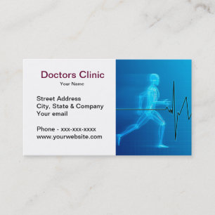 Carte de visite de médecins Clinic